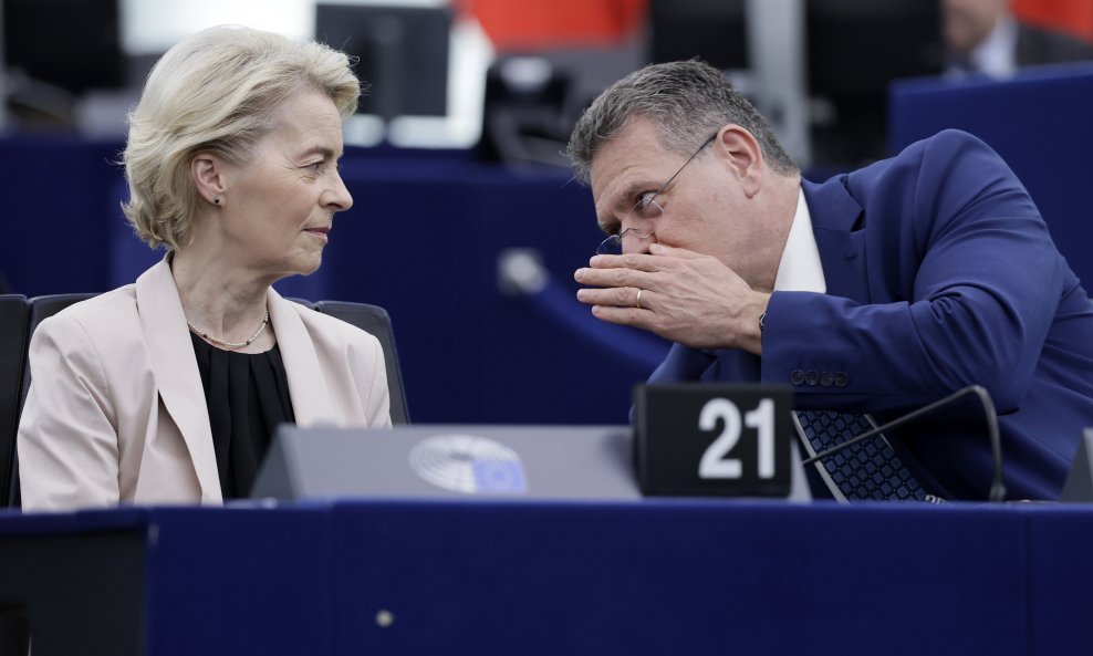 Ilustracija / Maroš Šefčovič i Ursula von der Leyen