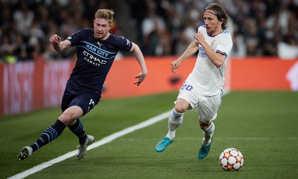 Luka Modrić Real Madrid i Kevin de Bruyne Manchester City