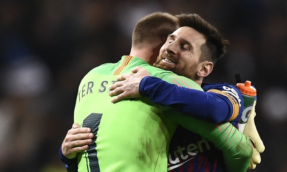 Marc-Andre Ter Stegen i Lionel Messi