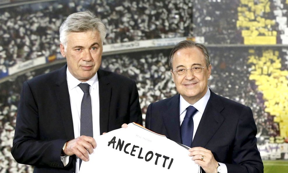 Carlo Ancelotti i Florentino Perez Real Madrid