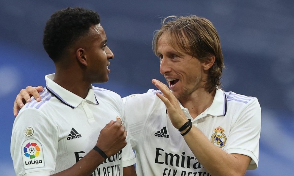 Rodrygo i Luka Modrić Real Madrid