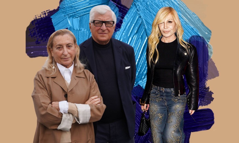 Miuccia Prada i Patrizio Bertelli, Donatella Versace
