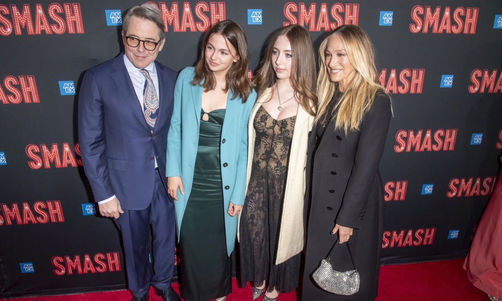 Matthew Broderick, Tabitha Hodge Broderick, Marion Loretta Elwell i Sarah Jessica Parker