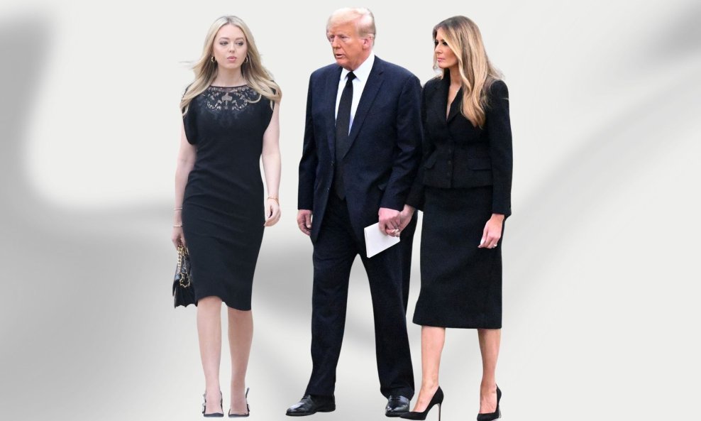 Tiffany, Donald i Melania Trump