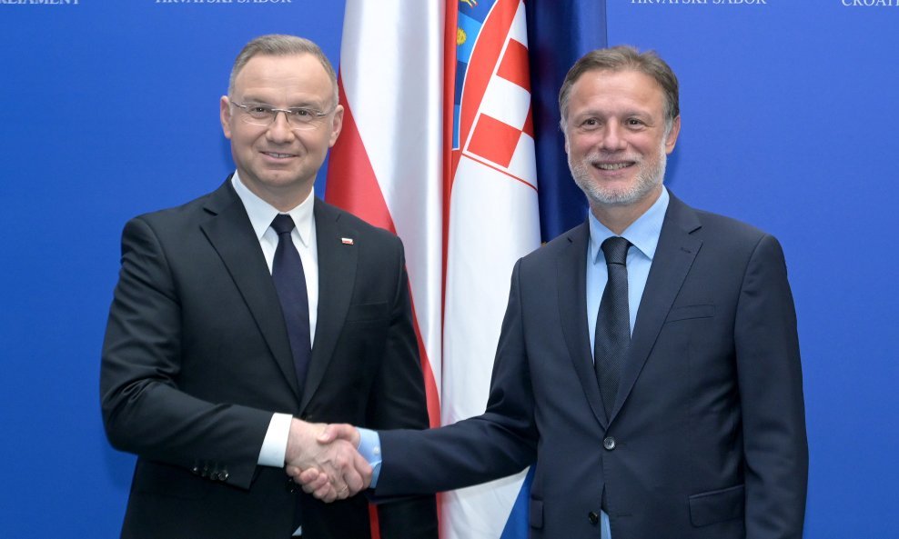 Andrzej Duda i Gordan Jandroković