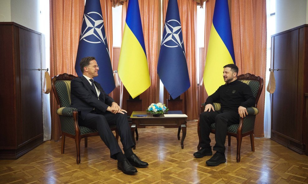 Mark Rutte i Volodimir Zelenski u Odesi, Ukrajina
