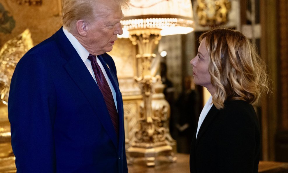 Donald Trump i Giorgia Meloni