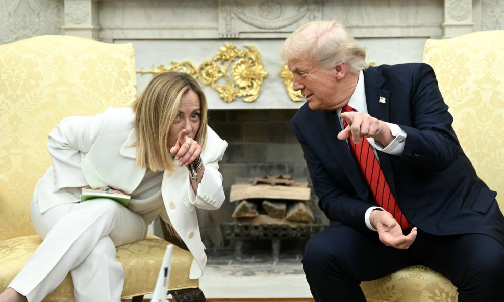 Giorgia Meloni i Donald Trump