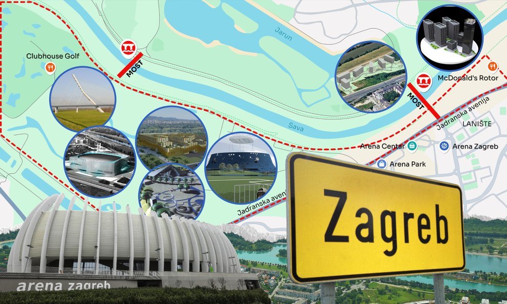 Južni ulaz u Zagreb bio je predviđen za niz projekta koji nikad nisu realizirani