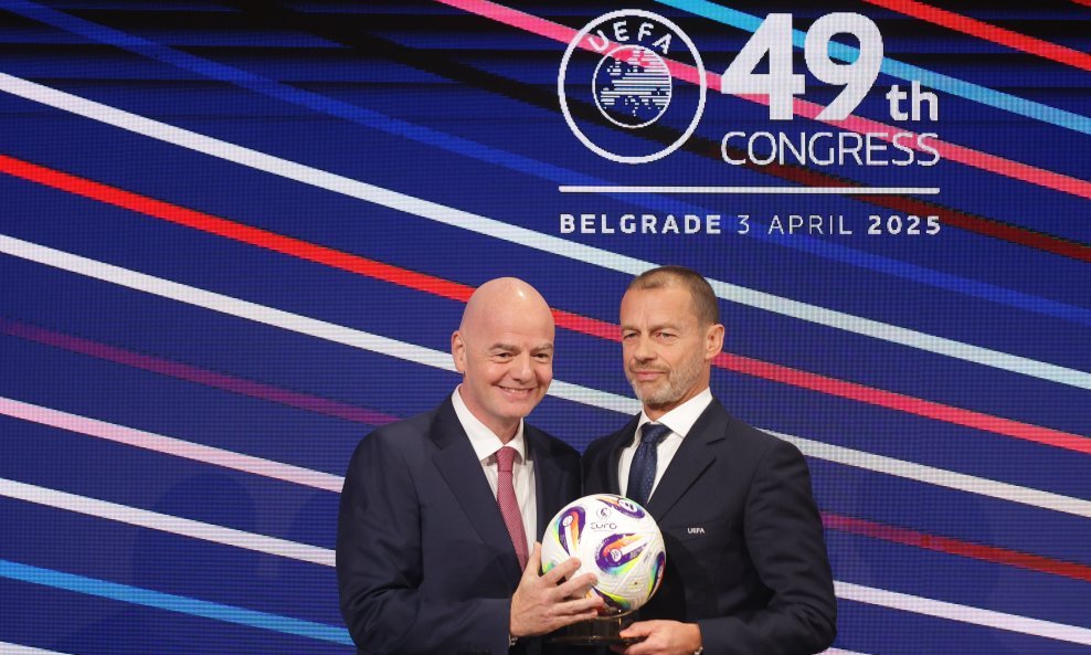 Gianni Infantino (lijevo) i Aleksander Čeferin