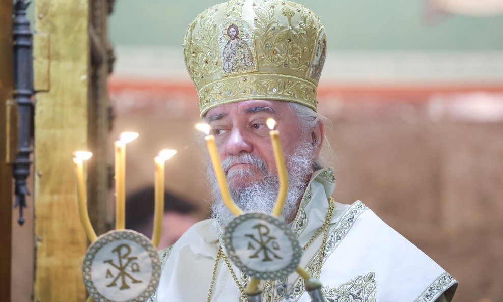 Mitropolit zagrebačko-ljubljanski, episkop Kirilo, tijekom propovijedi