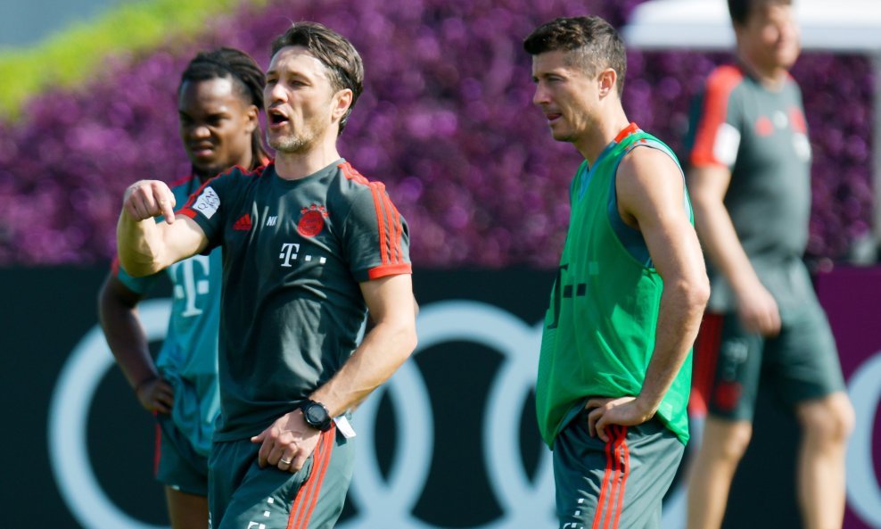 Niko Kovač i Robert Lewandowski - iz vremeny suradnje u Bayernu