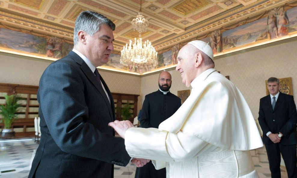 Zoran Milanović i papa Franjo