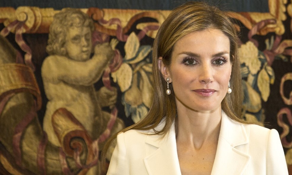 Kraljica Letizia u susretu s papom Franjom, 30.06.2014.
