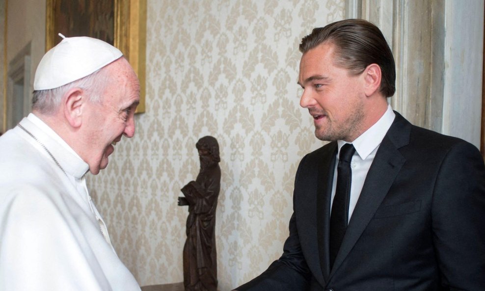 Leonardo DiCaprio s papom Franjom