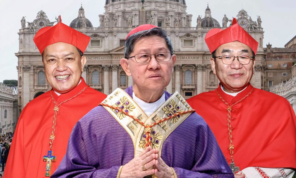 Kardinali Pablo Virgilio Siongco David, Luis Antonio Tagle i Tarcisio Isao Kikuchi