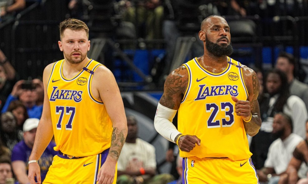 Luka Dončić i LeBron James LA Lakers
