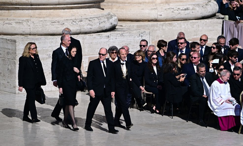 Princeza Charlene na Papinom sprovodu
