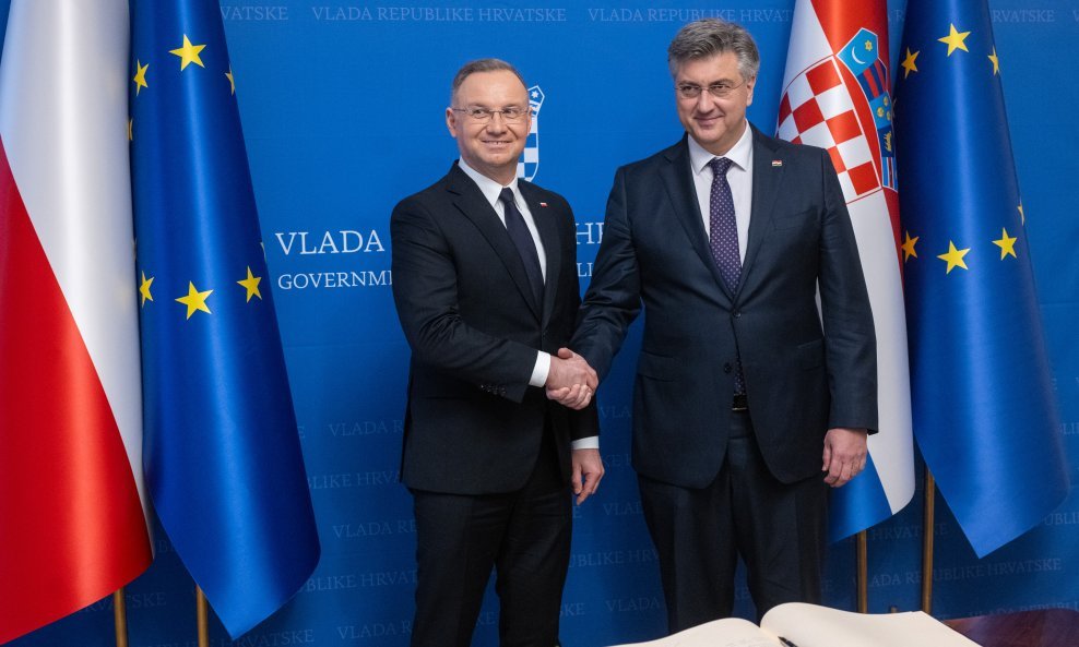 Ilustracija / Andrej Plenković i Andrzej Duda