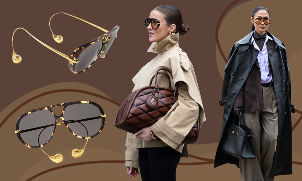Bottega Veneta 'Drop Aviator' sunčane naočale