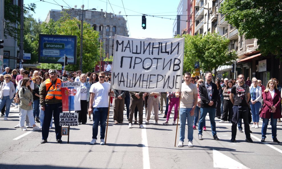 Studentska blokada RTS-a u Beogradu