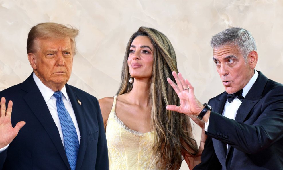 Donald Trump, Amal Clooney i George Clooney