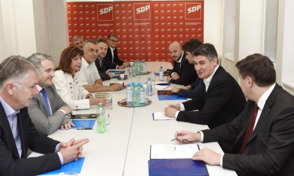 Gordana Deranja, Ivica Mudrinić, Zoran Milanović, Branko Grčić, Gordan Maras, sastanak HUP SDP