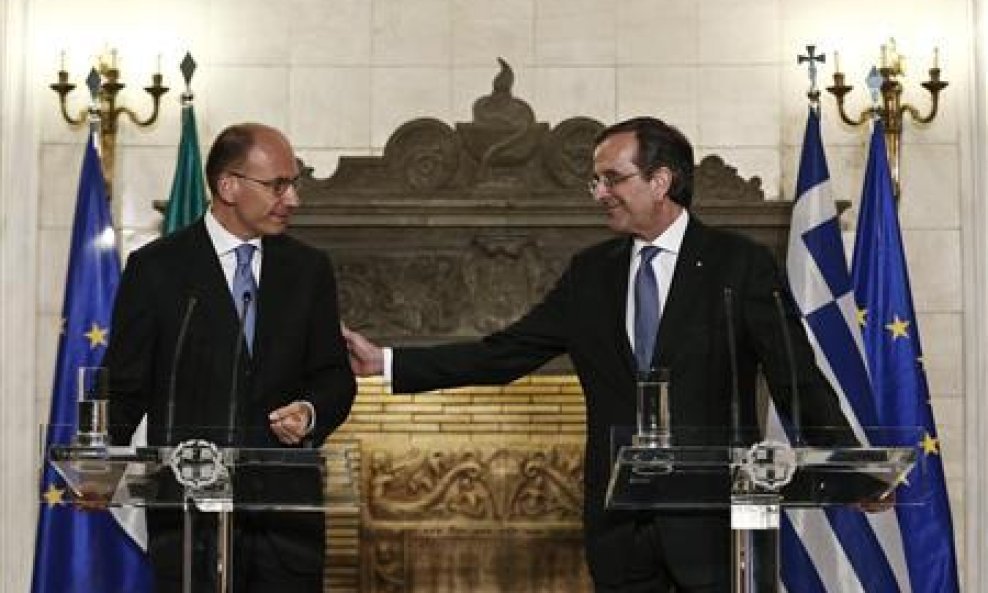 Enrico Letta i Antonis Samaras 