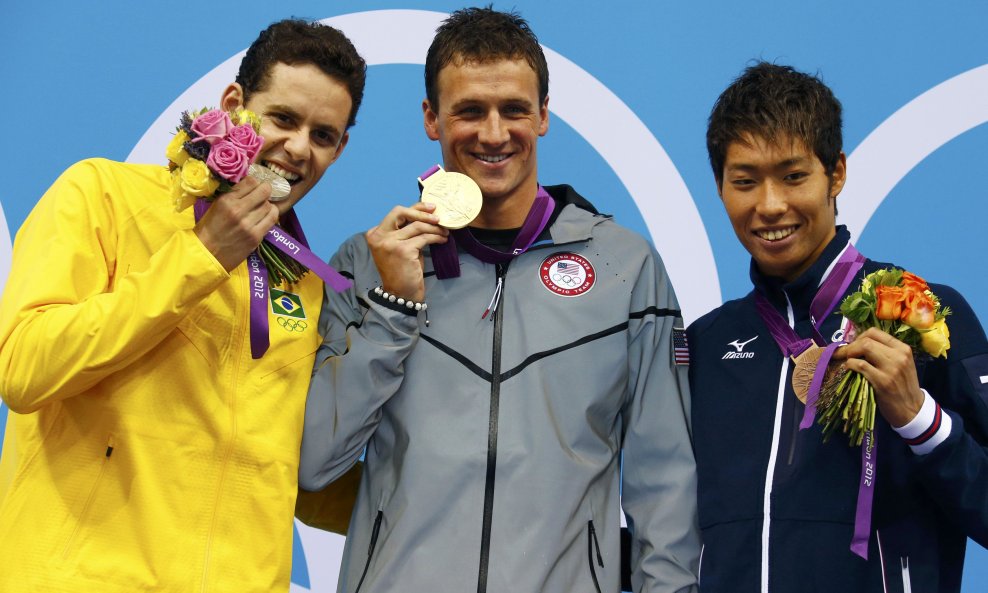 Thiago Pereira, Ryan Lochte i Kosuke Hagino
