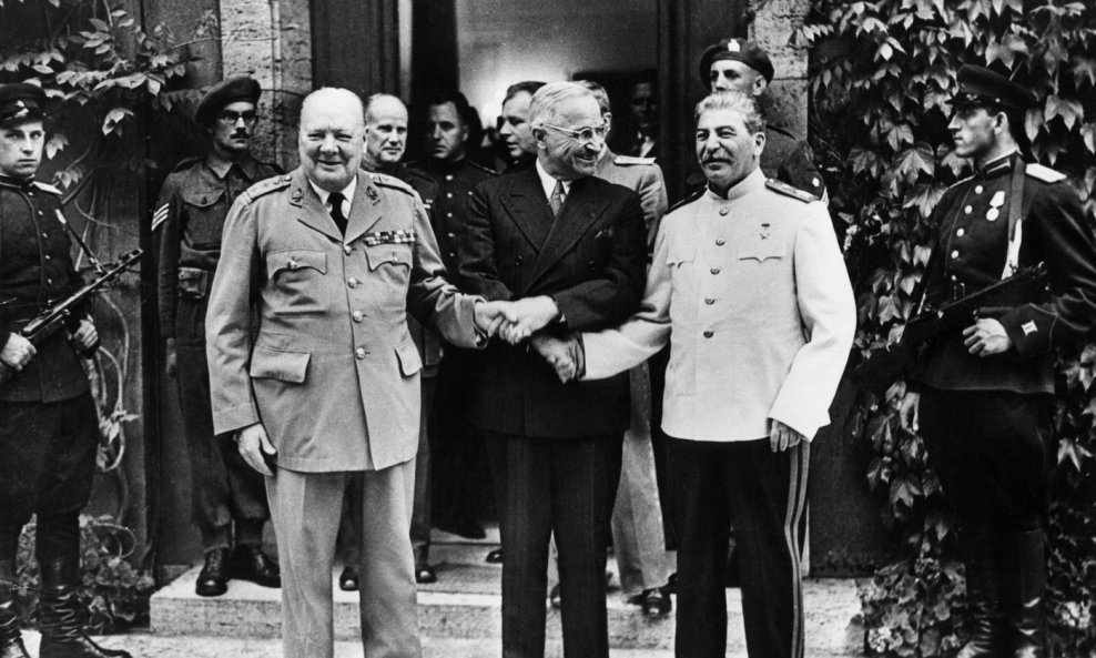 Winston Churchill, Harry Truman, Josif Staljin
