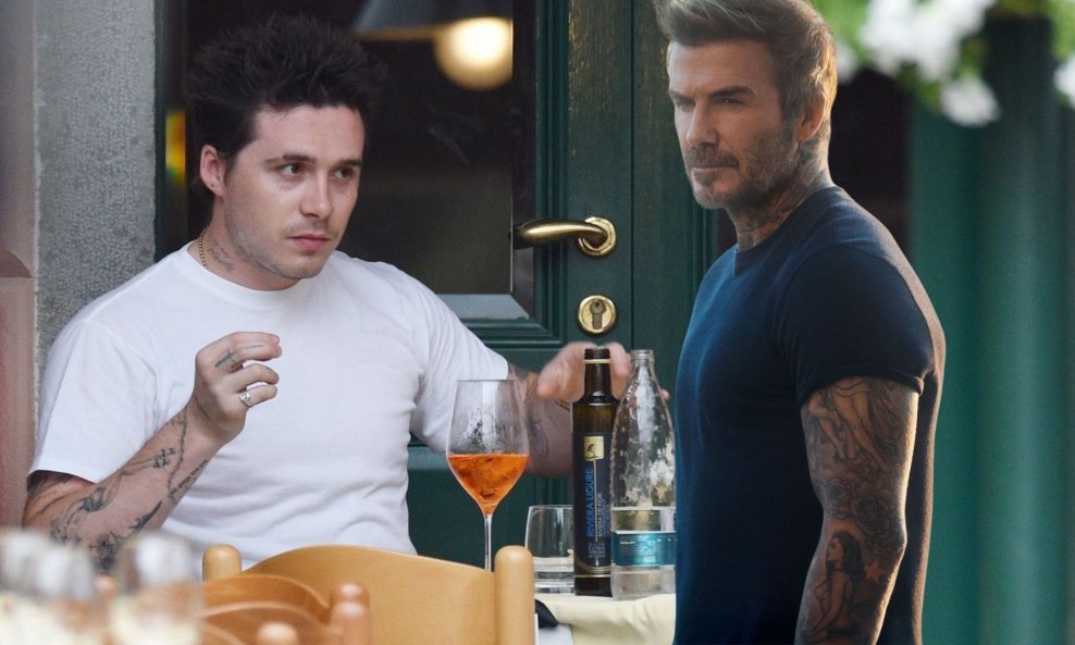Brooklyn i David Beckham
