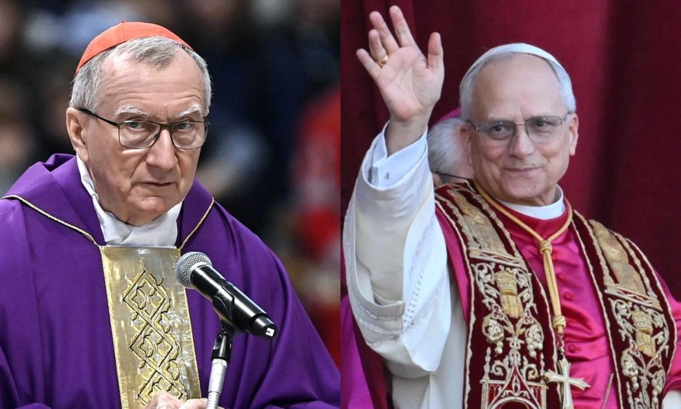 Pietro Parolin i novoizbrani papa Lav XIV.