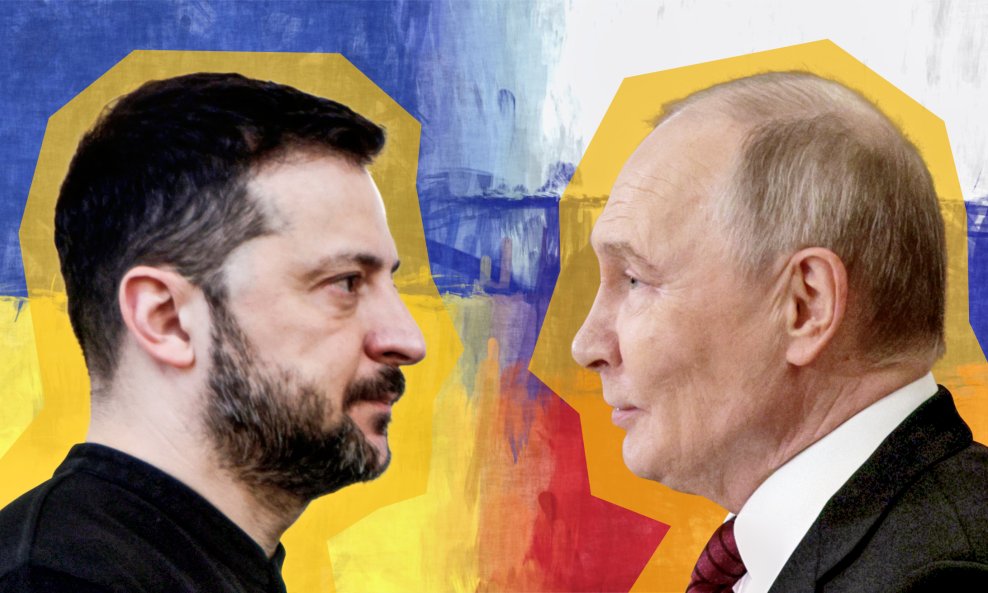 Volodimir Zelenski i Vladimir Putin