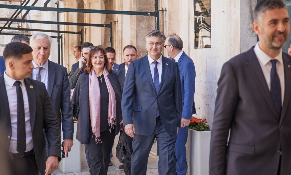 Dubravka Šuica i Andrej Plenković u Dubrovniku