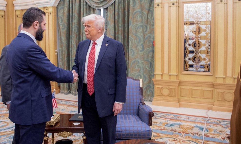 Ahmed al-Šara i Donald Trump