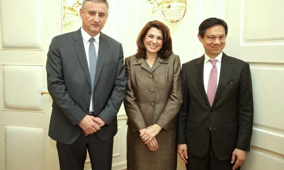 Tomislav Karamarko, američka veleposlanica Juliette Valls i zamjenik pomoćnika državnog tajnika SAD-a Hoyt Brian Yee