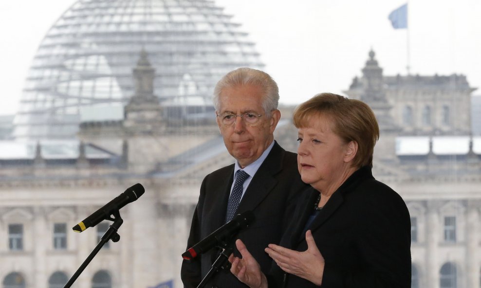 Angela Merkel i Mario Monte