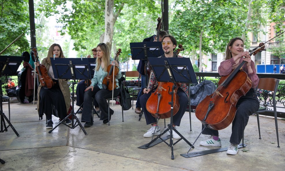 Zagrebačka filharmonija, koncert u parku Zrinjevac
