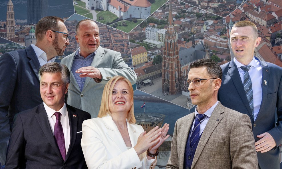 Tomislav Tomašević, Siniša Hajdaš Dončić, Andrej Plenković, Iva Rinčić, Božo Petrov, Ivan Penava