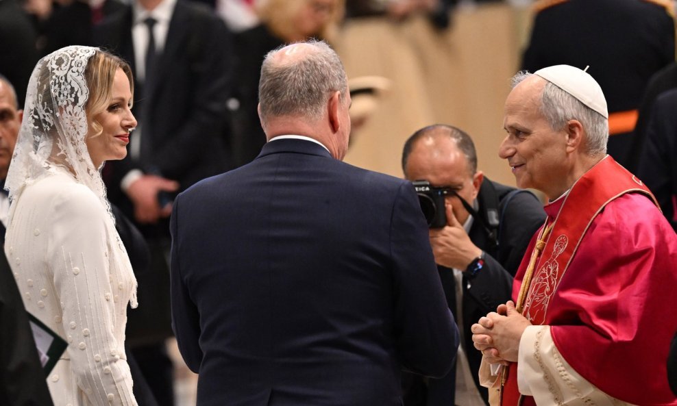 Princeza Charlene i princ Albert na inauguraciji pape