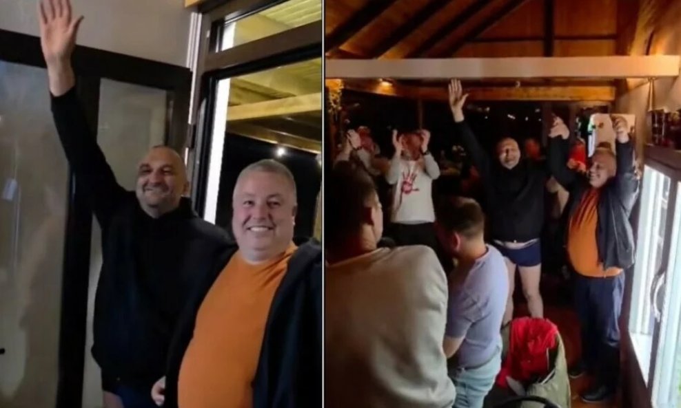 Ante Kovač i Hrvoje Matejčić - ludo slavlje u izbornoj noći
