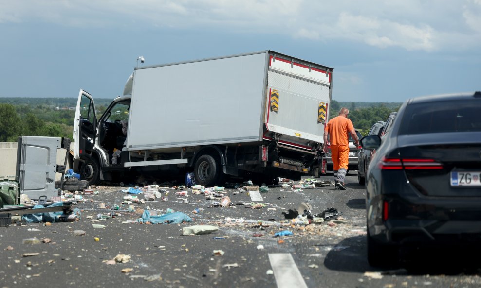 Kaos na A1 nakon nesreće