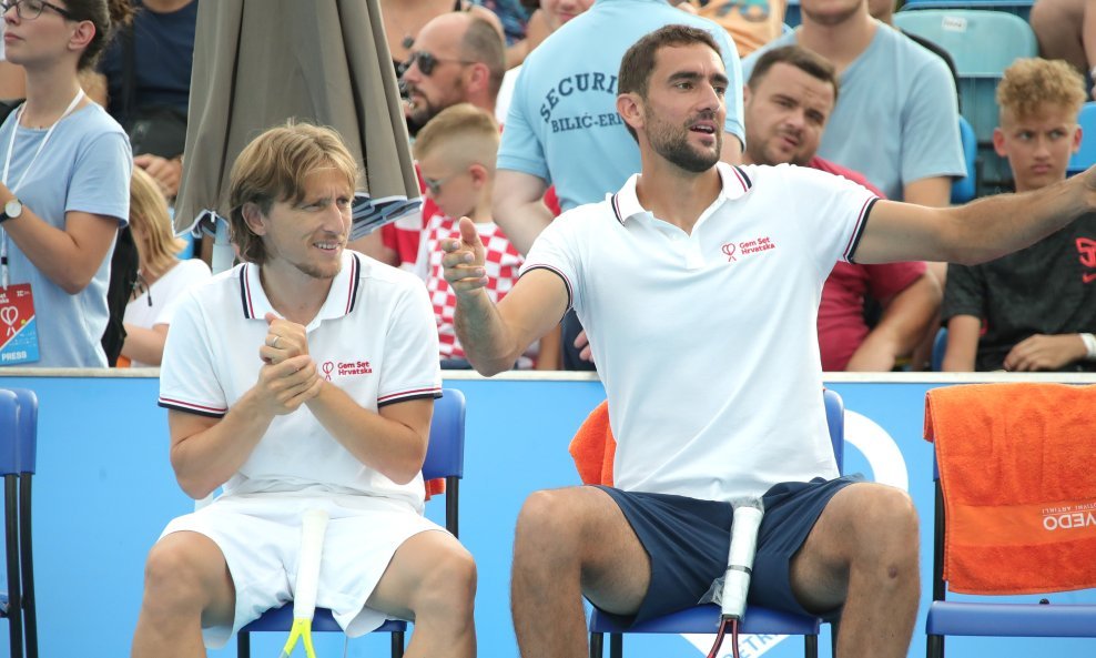 Luka Modrić i Marin Čilić