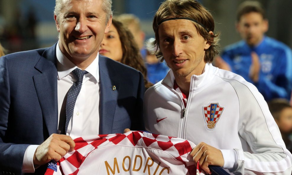 Davor Šuker i Luka Modrić