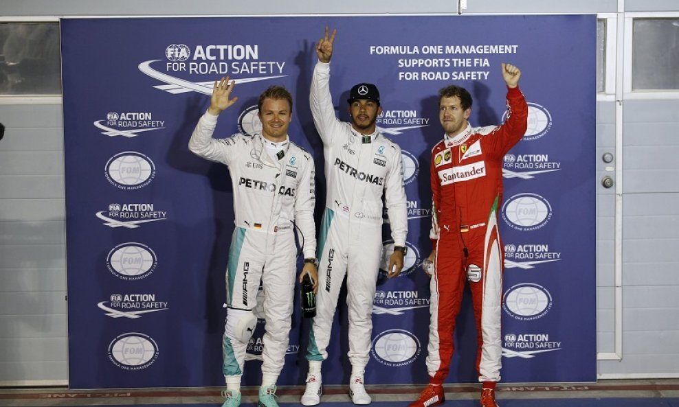 Hamilton Rosberg i Vettel