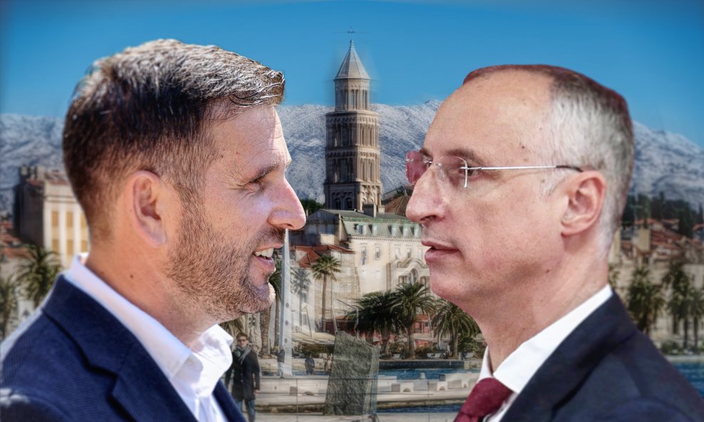 Kandidati za gradonačelnika Splita Tomislav Šuta i Ivica Puljak