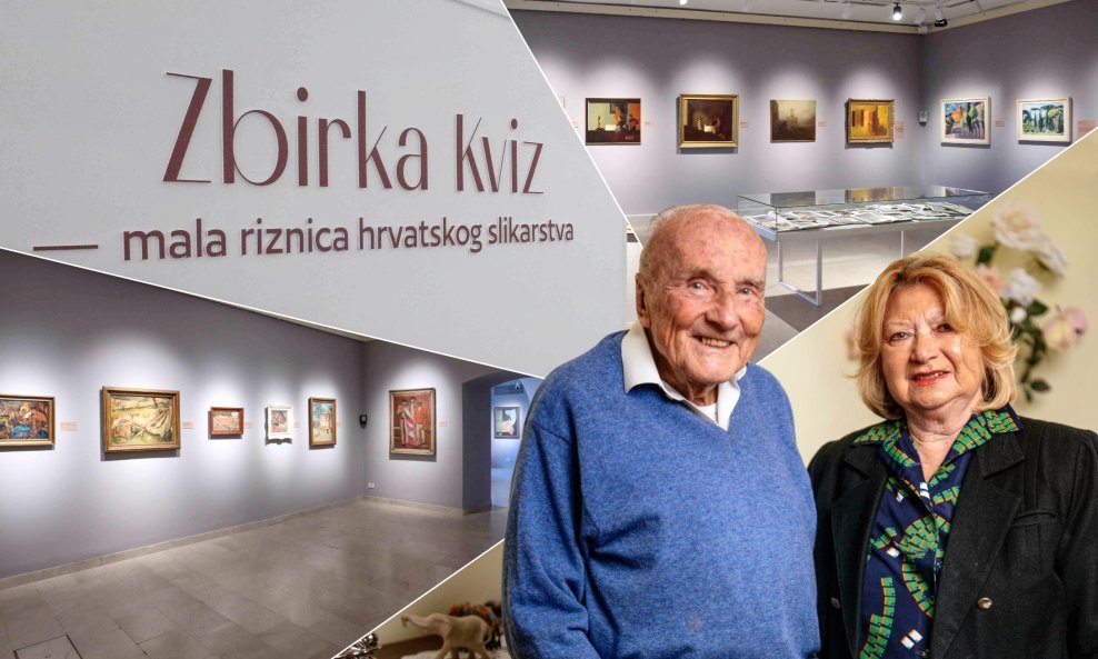 Boris i Jelva Kviz sa svojom zbirkom izloženom u Klovićevim dvorima