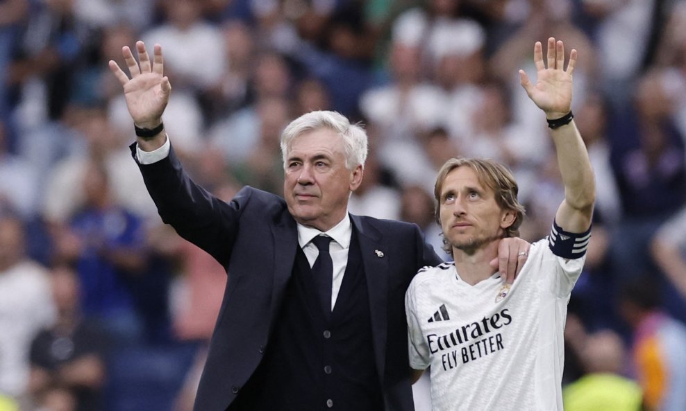 Carlo Ancelotti i Luka Modrić Real Madrid
