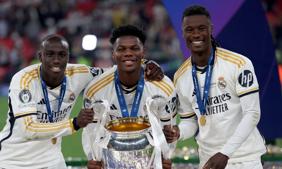 Ferland Mendy, Aurelien Tchouameni i Eduardo Camavinga
