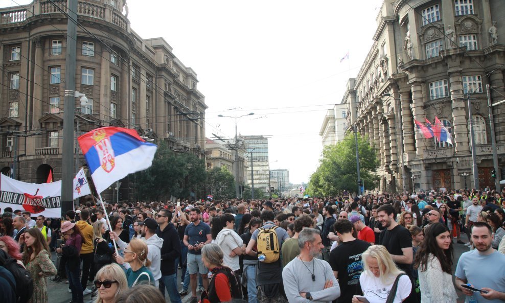 Prosvjed studenata u Beogradu